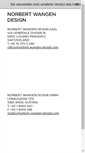 Mobile Screenshot of norbert-wangen-design.com